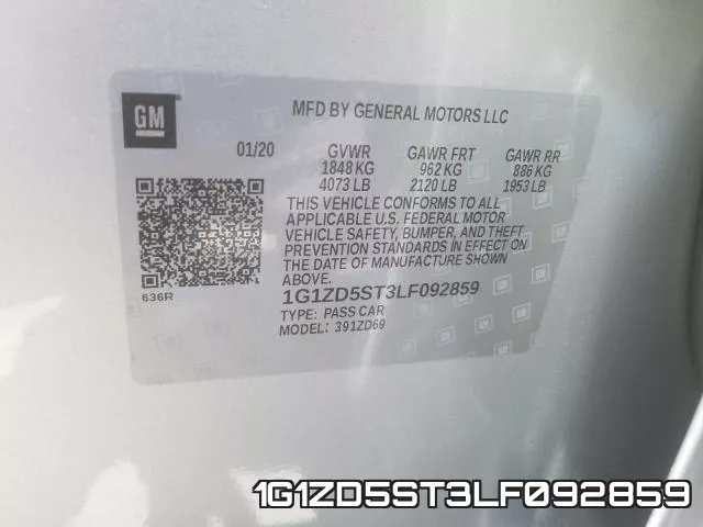 1G1ZD5ST3LF092859 фото 2