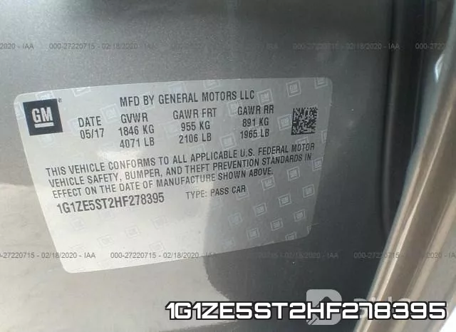 1G1ZE5ST2HF278395 фото 10