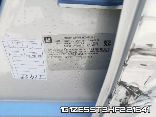 1G1ZE5ST3HF221641 фото 2