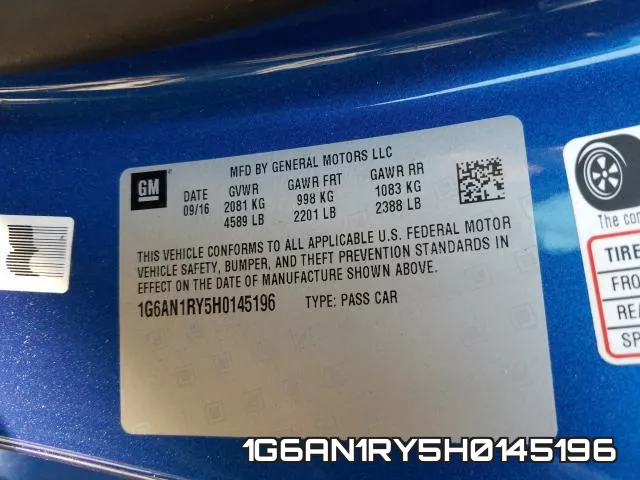 1G6AN1RY5H0145196 фото 2