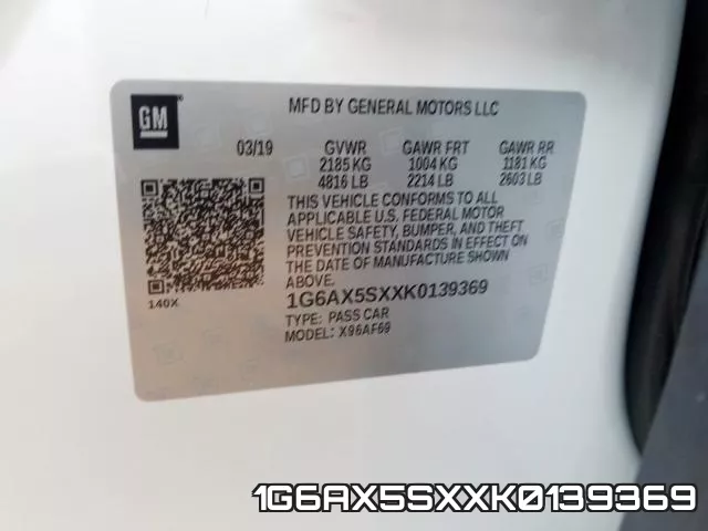 1G6AX5SXXK0139369 фото 2