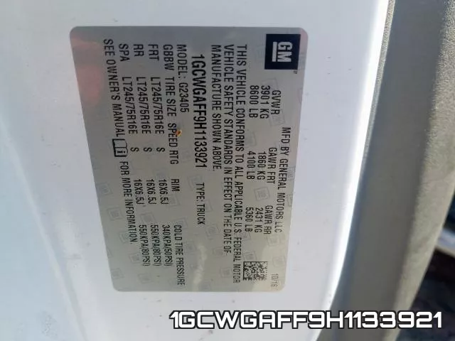 1GCWGAFF9H1133921 фото 2