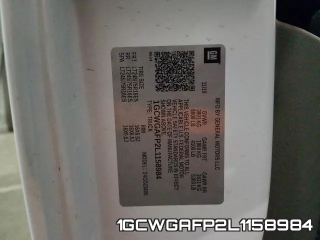 1GCWGAFP2L1158984 фото 2