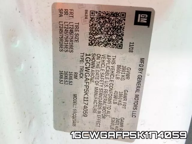 1GCWGAFP5K1174059 фото 2