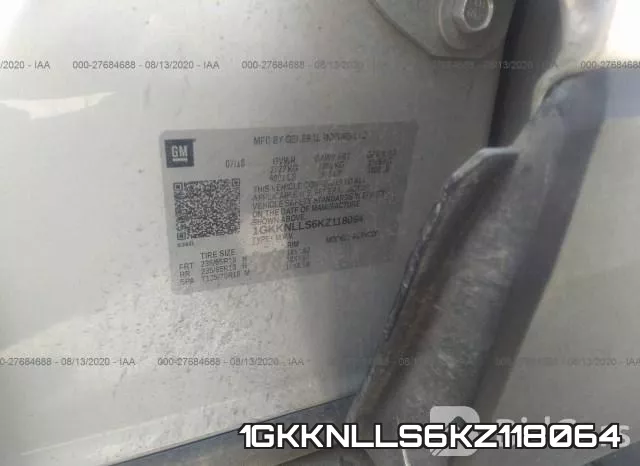 1GKKNLLS6KZ118064 фото 10