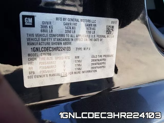 1GNLCDEC3HR224103 фото 2