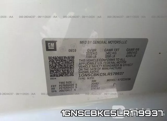 1GNSCBKC5LR179937 фото 10