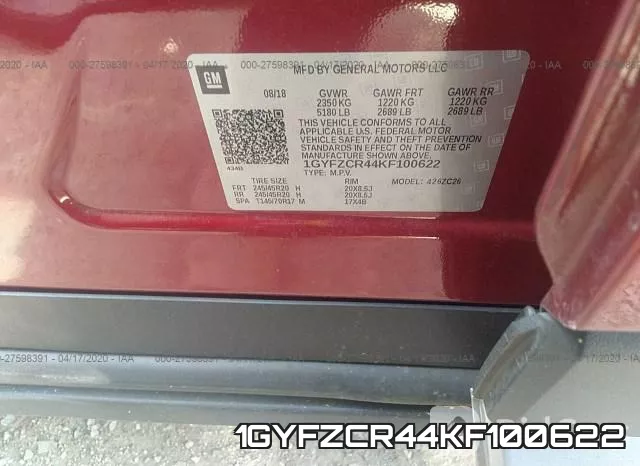 1GYFZCR44KF100622 фото 10