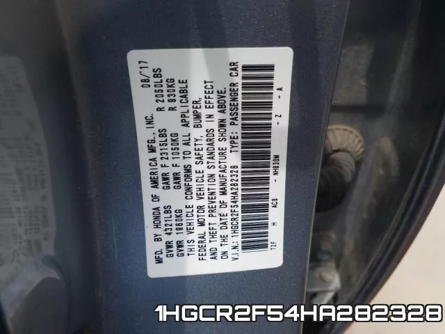 1HGCR2F54HA282328 фото 2
