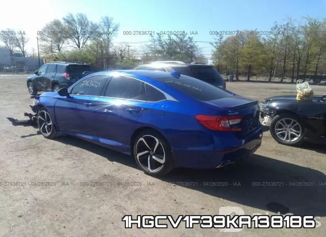 1HGCV1F39KA138186 фото 4