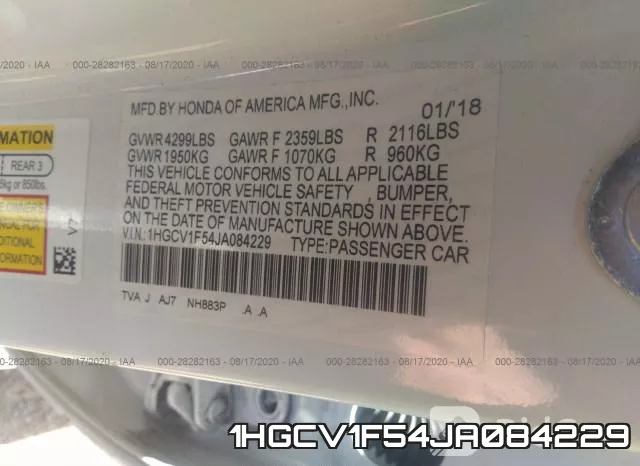 1HGCV1F54JA084229 фото 10