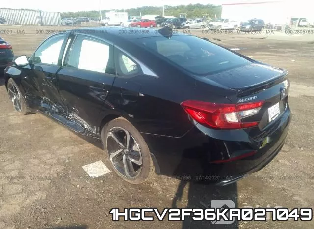 1HGCV2F36KA027049 фото 4