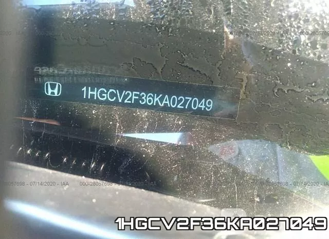 1HGCV2F36KA027049 фото 10