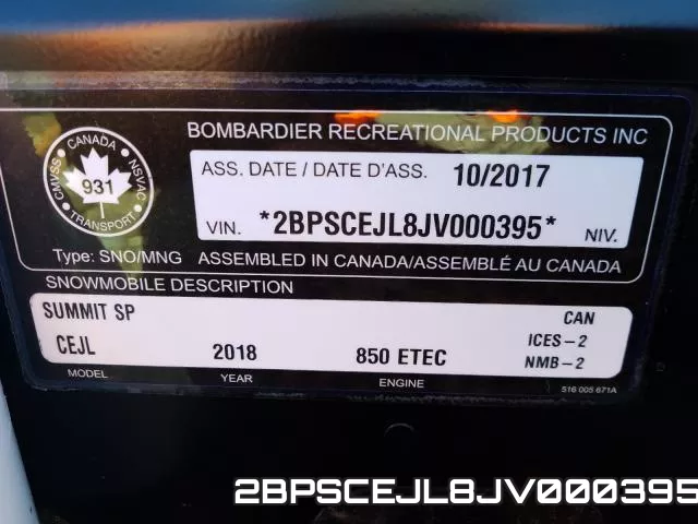 2BPSCEJL8JV000395 фото 2