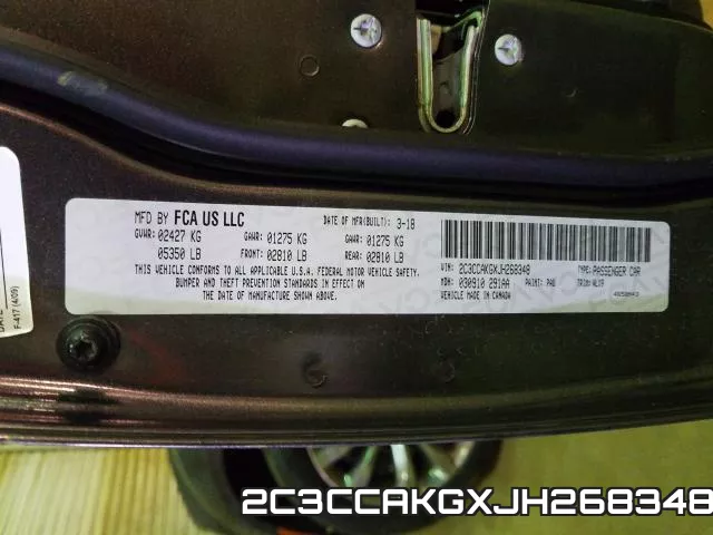 2C3CCAKGXJH268348 фото 2
