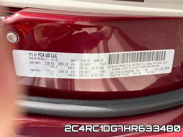 2C4RC1DG7HR633480 фото 2