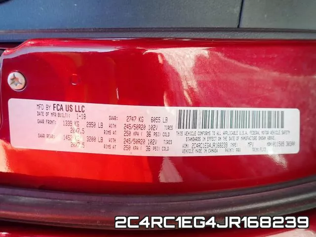 2C4RC1EG4JR168239 фото 2