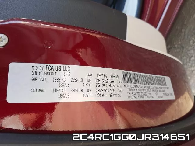 2C4RC1GG0JR314651 фото 2