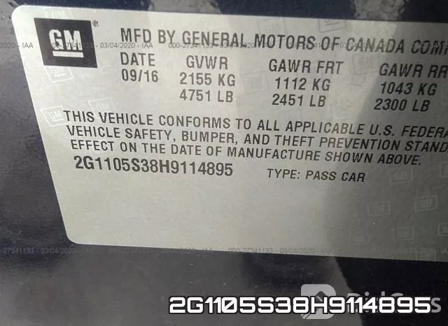 2G1105S38H9114895 фото 10