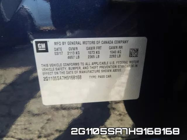 2G1105SA7H9168168 фото 2