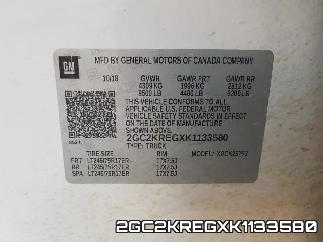 2GC2KREGXK1133580 фото 2