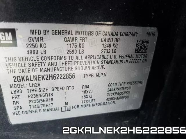 2GKALNEK2H6222856 фото 2