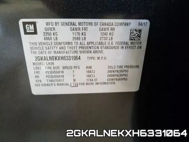 2GKALNEKXH6331064 фото 2