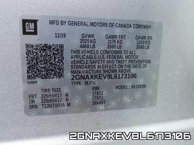 2GNAXKEV8L6173106 фото 2
