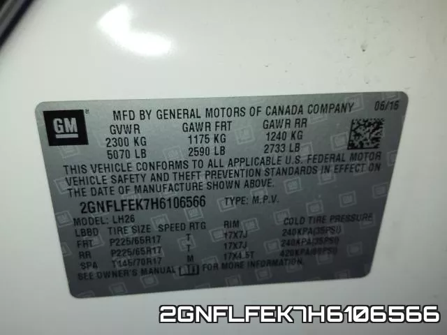 2GNFLFEK7H6106566 фото 2