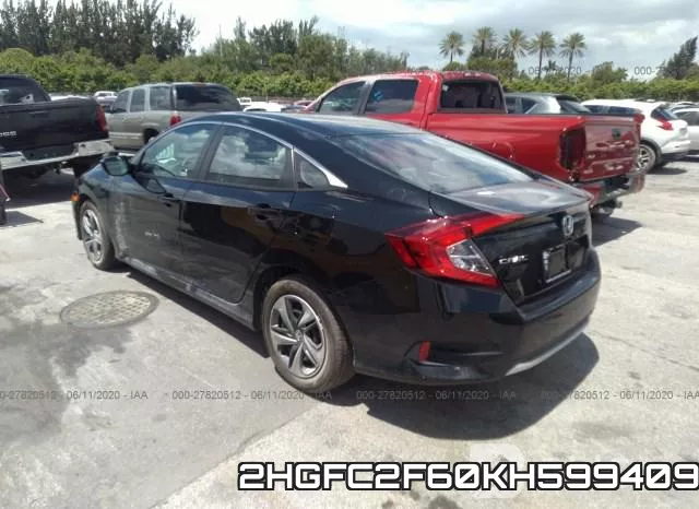2HGFC2F60KH599409 фото 4