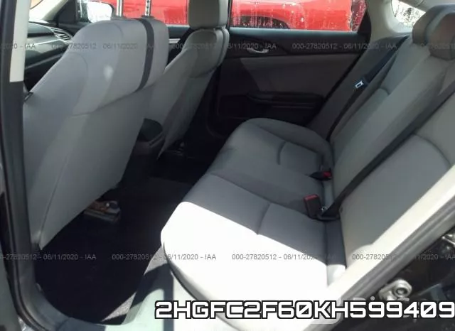 2HGFC2F60KH599409 фото 9