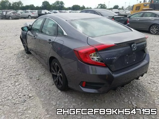 2HGFC2F89KH547195 фото 4