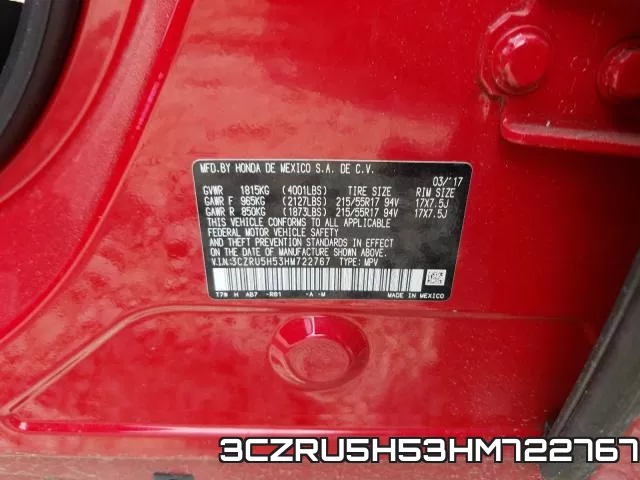 3CZRU5H53HM722767 фото 2