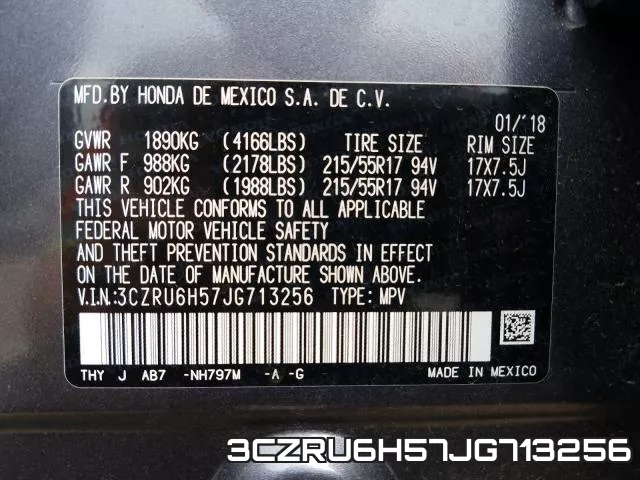 3CZRU6H57JG713256 фото 2