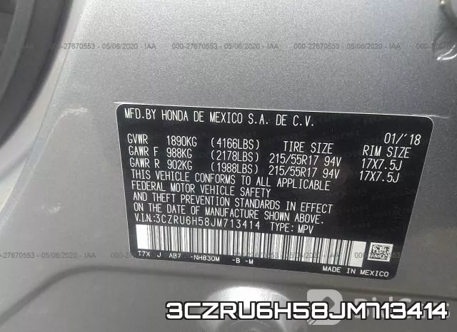 3CZRU6H58JM713414 фото 10