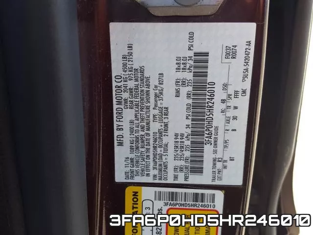 3FA6P0HD5HR246010 фото 2