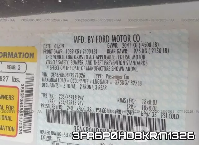 3FA6P0HD8KR171326 фото 10