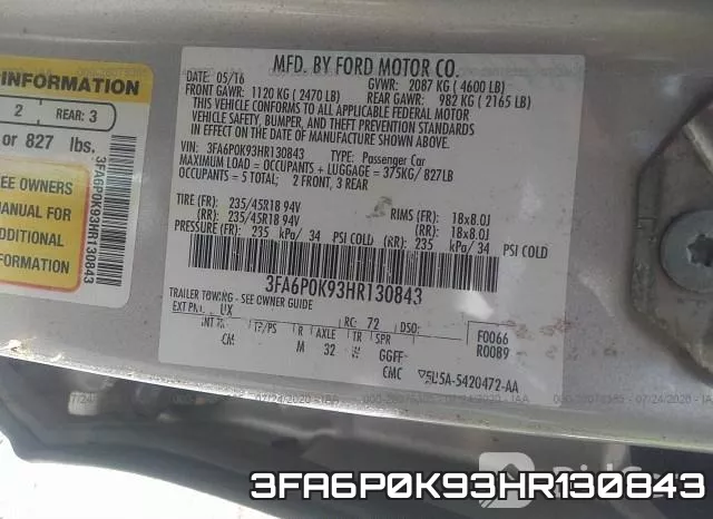 3FA6P0K93HR130843 фото 10