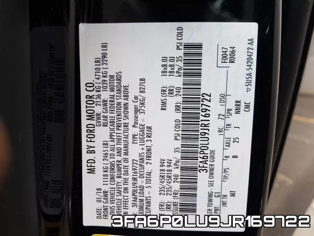 3FA6P0LU9JR169722 фото 2
