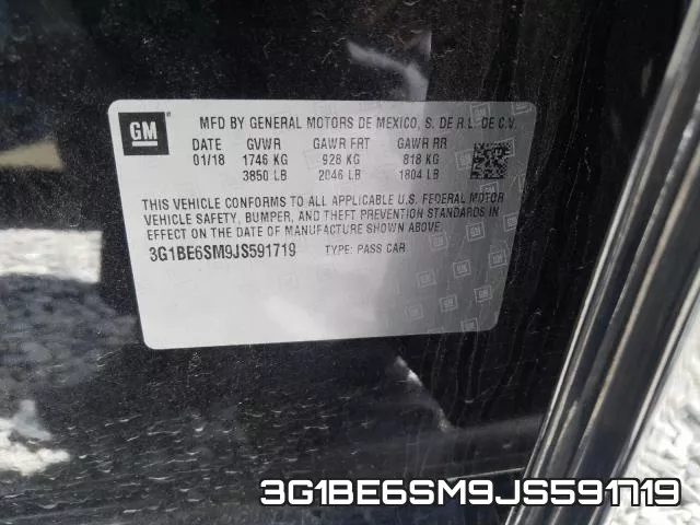 3G1BE6SM9JS591719 фото 2