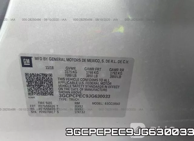 3GCPCPEC9JG630033 фото 10