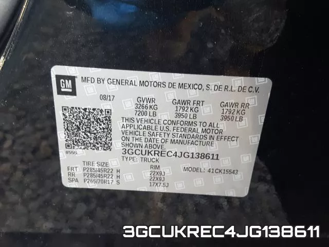 3GCUKREC4JG138611 фото 2