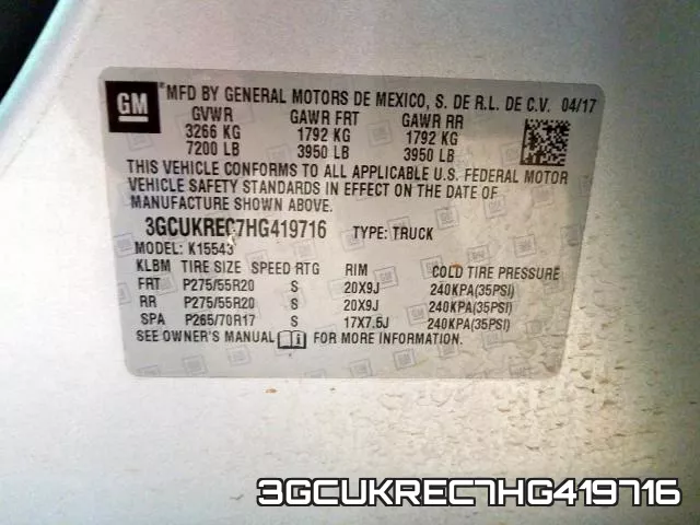 3GCUKREC7HG419716 фото 2