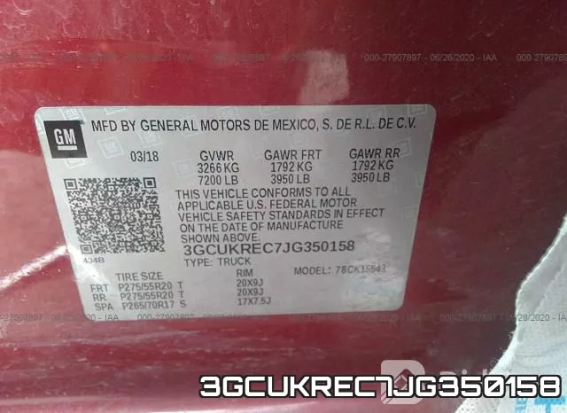 3GCUKREC7JG350158 фото 9