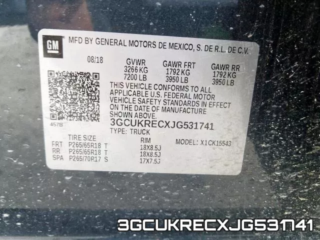 3GCUKRECXJG531741 фото 2