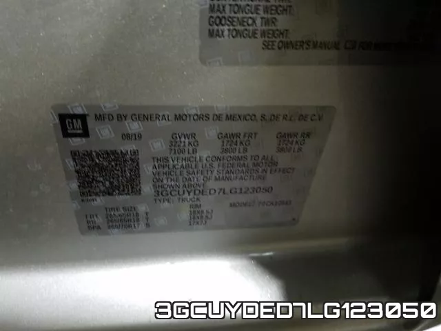 3GCUYDED7LG123050 фото 2