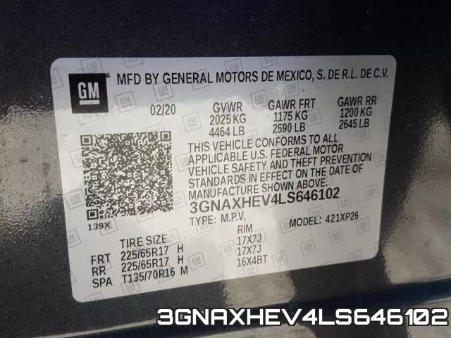 3GNAXHEV4LS646102 фото 2