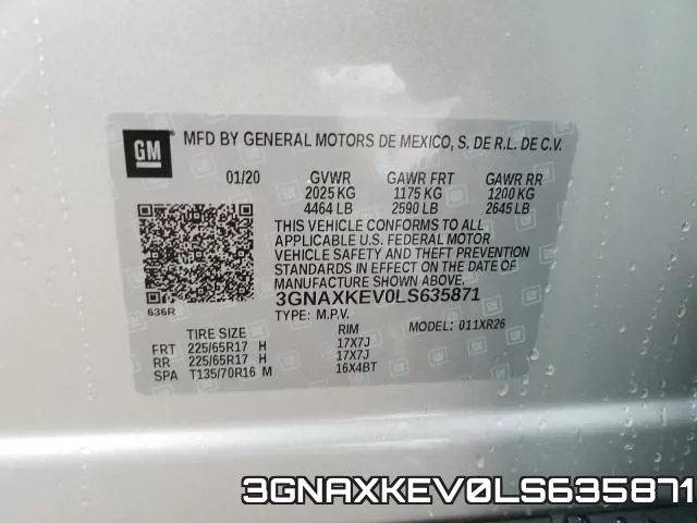 3GNAXKEV0LS635871 фото 2