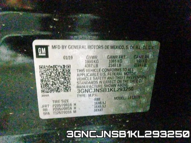 3GNCJNSB1KL293250 фото 2