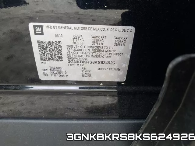 3GNKBKRS8KS624926 фото 2